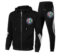 XWSBUDE Sweat à Capuche, pour Alfa Romeo Tonale 2022- Vestes Cardigan décontractées ajustée Actif vêtements d'extérieur vêtements de Sport,B-L