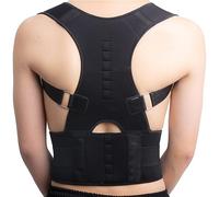 XWSM Posture Correcteur Thérapie Entraînement Dos Brace Soutien Lombaire Ceinture De Soutien Dorsal for Soulagement Douleur Dorsale for Hommes Femmes Adolescents (Color : Black, Size : XL/X-Large)