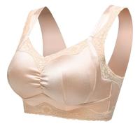 XWSM Soutien-Gorge À Poche sans Fil for Mastectomie Soutien-Gorge Post-Chirurgical Prothèse Mammaire for Femme Poche Sports Quotidien Tous Les Jours Bralette (Color : Skin, Size : XL/X-Large)
