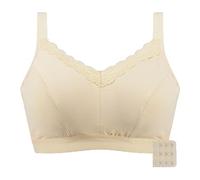 XWSM Soutien-gorge de mastectomie avec poches pour prothèses - Soutien-gorge de sport - Sous-vêtements sans fil - Après une opération - Gym - Yoga - Quotidien, beige, 105B