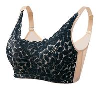 XWSM Soutien-Gorge De Poche for Prothèse Mammaire for Femme sans Fil for Mastectomie Postopératoire Sport Quotidien, Couverture Complète (Color : Black, Size : XXXXL/XXXX-Large)