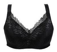 XWSM Soutien-Gorge Mince avec Poche Mastectomie Soutiens-Gorge Post-Chirurgie Bralette Dentelle Lingerie Femmes Âgées Moyennes sans Fil Quotidien Brassière Haut (Color : Black, Size : 90/40B)