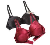 XWSM Soutien-Gorge Ultra Doux Et Fin, 2 Pièces, 100% Soie De Mûrier Soutien-Gorge Double Face Soie Bralette Couverture Complète Lingerie sans Fil for Femmes (Color : C, Size : 100/44AB)