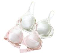 XWSM Soutien-Gorge Ultra Doux Et Fin, 2 Pièces, 100% Soie De Mûrier Soutien-Gorge Double Face Soie Bralette Couverture Complète Lingerie sans Fil for Femmes (Color : F, Size : 100/44AB)