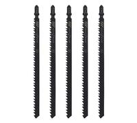 XWTOOL 5 pièces HCS Lames de scie sauteuse Lame de scie sauteuse T744D 180mm Travail du Bois 6 Dents progressives par Pouce Outil électrique