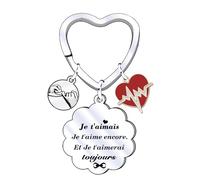 XWXWXW Cadeau Copine Porte clef Couple Cadeau Anniversaire Femme Cadeau Amoureux Pour Homme Cadeau pour Son Copain Idee Cadeau Couple Cadeau de la Saint-Valentin Cadeau Amoureux Noël (2)
