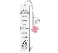 XWXWXW Cadeau Marque Page Collègue Amie Cadeau Remise de Diplôme Fête Anniversaire Noël Original Utile Marque Page Idée Cadeaux de noel Pour Collegue de travail Cadeaux Amie Soeur (Collègue)