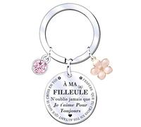 XWXWXW Cadeaux Noel Filleule Cadeau Filleule,Porte-clés Filleule Cadeau anniversaire pour ma Filleule Cadeau de fin d'étudescadeau filleule cadeau filleule marraine (1)