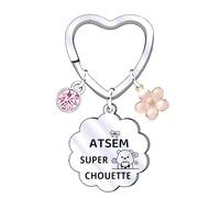 XWXWXW Porte Clé Maitresse Cadeau Maitresse D'école Fin D'année Cadeau Atsem Maternelle Cadeaux Maitresse D'école Cadeau Fin D'année Maitresse Cadeau Professeur Idée Cadeau Assistante Maternelle (4)