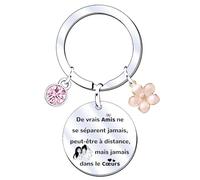 XWXWXW Porte Clef Amitié Cadeau Amie Porte Clef Homme Femme Cadeau Amitié Meilleure n'oublie jamais à quel point tu es forte