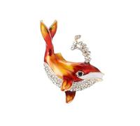 XWZSHMH Jolies broches baleines en émail pour femmes, unisexe, épingles d'animaux marins, multicolores, accessoires de fête décontractés disponibles, M