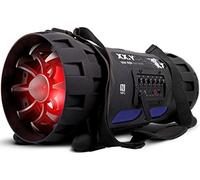 XX.Y Casque p-127J Haut-Parleur Bluetooth Portable Boom Box (NFC) avec Batterie intégrée et Prise Audio pour Micro et Instrument de Musique/mP3 Noir