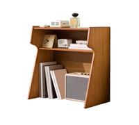 XXAD553TY Bureau Étagère de Bureau Verticale Multicouche, étagère Rangement créative avec Plaque latérale incurvée Domicile