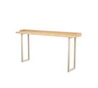 XXAD553TY Mange Debout Table de Bar en Bois avec Balcon latéral, Longue Table Haute, Cadre en métal Robuste for Salon, fête Table à Manger(200 * 40 * 105cm)
