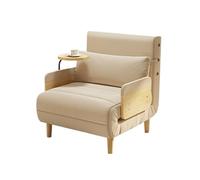 XXAD553TY Pratique Canapé-lit Pliant, Pouf Multifonction avec Dossier réglable, Chaise Convertible Moderne, for la Maison, Le Bureau, dortoir(Blanc,80cm)