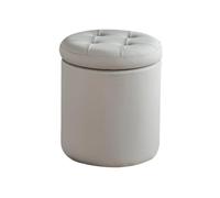 XXAD553TY Tabouret de Rangement Circulaire Multifonctionnel Placard(Grigio)