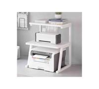 XXAD553TY Utilisations Multiples Support de Stockage for imprimante, Petit Bureau et Maison, Support d'organisation Multifonctionnel, copieur Multicouche(Blanc)