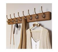 XXAezr Patere Murale Porte Manteau Porte-manteau mural rustique, porte-manteau en bois massif-8 crochets for suspendre des vêtements, des robes, des serviettes et des manteaux Porte Manteau Murale