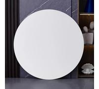 Xxbbyubo Assiette Service Rotative pour Table À Manger, Rond Marbre Plateau Tournant, 80 90 100cm Grande Lazy Susan pour Cuisine, Salle à Manger, Café(Pure White,32"*32")