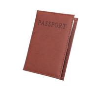 XXCLW 1 étui de protection universel en cuir synthétique pour passeport de voyage, marron, Taille unique