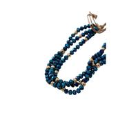 XXCLW Bracelet bohème fait à la main en perles de cristal coloré pour femme, taille unique, Agate