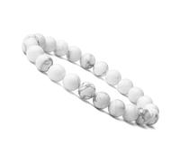XXCLW Bracelet de perles en pierre naturelle de 8 mm pour homme, magnifique onyx noir semi-précieux, œil de tigre, guérison pour homme et femme, taille unique, Bracelet turquoise de 21 cm, Agate