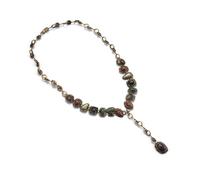 XXCLW Bracelet ethnique indien vintage pour femme - Tendance - Style bohème - Métal creux - Liens creux - Pierre en résine - Bijoux, taille unique, Agate
