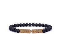 XXCLW Bracelet pour homme en pierre de lune naturelle - Bracelet tibétain en pierre de lave - Bracelet diffuseur pour homme, taille unique, 23 cm_30, Agate