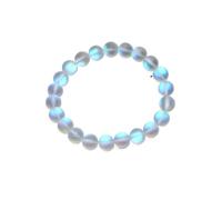 XXCLW Bracelets en cristal blanc mat avec perles rondes faites à la main pour femmes bijoux Pulsera, taille unique, Agate