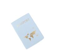 XXCLW Couverture de passeport à chaud simple avion femmes hommes voyage mariage passeport couvertures titulaire mode cadeau de mariage, Bleu clair-c, Taille unique