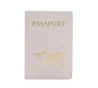 XXCLW Étui de passeport avec motif carte du monde - Avion simple - Pour femme et homme - Cadeau de mariage tendance, b gris, Taille unique