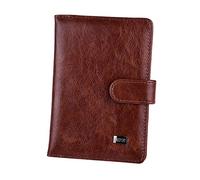 XXCLW Étui de passeport de voyage en cuir pour femme et homme, marron, Taille unique