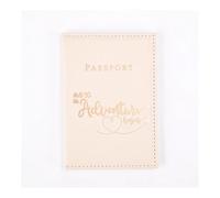 XXCLW Étui de passeport en cuir pour homme et femme avec porte-carte mignon, beige, Taille unique