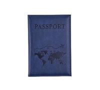 XXCLW Étui de passeport en cuir pour homme et femme avec porte-carte mignon, gris foncé, Taille unique