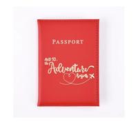 XXCLW Étui de passeport en cuir pour homme et femme avec porte-carte mignon, Rouge, Taille unique