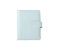 XXCLW Étui de passeport RFID en cuir PU pour homme et femme avec porte-cartes de crédit, bleu clair, Taille unique