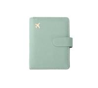 XXCLW Housse de passeport en cuir étanche pour passeport de voyage - Pour homme et femme, Vert clair., Taille unique