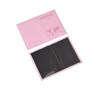 XXCLW Housse de protection pour passeport de voyage imprimée carte d'avion en polyuréthane, rose, Taille unique