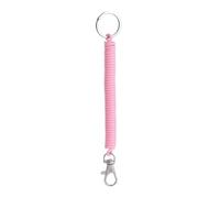 XXCLW Lanière télescopique à ressort antivol pour iPhone 16, Samsung Mi Huawei - Sangle élastique universelle pour porte-clés (rose)
