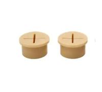 XXCLW Lot de 10 œillets ronds en silicone flexible pour câble de table et console TV pour passe-câbles de bureau (beige, 10 pièces_25 mm)