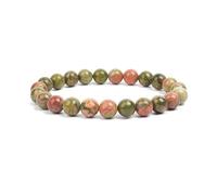 XXCLW Lot de 2 bracelets élastiques en perles de pierre naturelle pour homme et femme Améthystes Cristal Quartz Aigue-marine Jades Bijoux Agates, taille unique, Agate