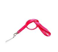 XXCLW Lot de 2 cordons tour de cou de couleur unie pour étiquette d'identification et permis de travail pour téléphone portable, clés d'appareil photo, carte de travail, badge, rose rouge, taille