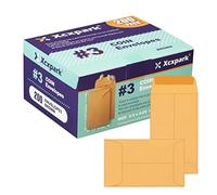 Xxcxpark Lot de 200 enveloppes pour pièces de monnaie #3 6,3 x 10,7 cm