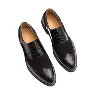 XXDML Chaussures Brogues Bicolores à Lacets, Respirantes et décontractées | Brogue perforée | Bicolore | À lacets | Respirante | Unisexe | Été | Pointures 38 à 46