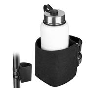 Xxerciz Porte-gobelet, Tapis de Course, Porte-Bouteille d'eau avec Deux Sangles réglables, Support Universel pour Poussette, vélo, Fauteuil Roulant, Chariot de Golf, déambulateur, Scooter (Noir)