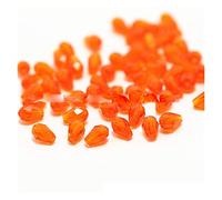 XXFFD Fabriqué de 100 Neufs Perles de Cristaux de Larme de Larmes de Lacs, Perles de Goutte d'eau, Perles d'espacement en Vrac Bijoux, 3x5 mm (Size : Orange)
