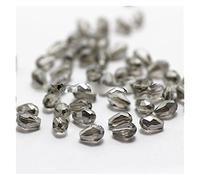 XXFFD Fabriqué de 100 Neufs Perles de Cristaux de Larme de Larmes de Lacs, Perles de Goutte d'eau, Perles d'espacement en Vrac Bijoux, 3x5 mm (Size : Gray)