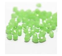 XXFFD Fabriqué de 100 Neufs Perles de Cristaux de Larme de Larmes de Lacs, Perles de Goutte d'eau, Perles d'espacement en Vrac Bijoux, 3x5 mm (Size : Solid Green)