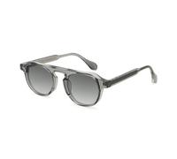 XXGJOALD Nouveau 2025 Lunettes de soleil à cadre rond pour femmes Lunettes de soleil rétro pour hommes CP acétate décoration féminine uv400, gris, Taille unique