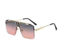 XXGJOALD Nouveau 2025 Lunettes de soleil gentleman Lunettes de soleil avec larges cadres carrés avec lunettes de soleil sophistiquées et tactiles pour homme, 5, Taille unique